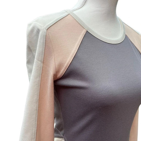 Silence + Noise (Urban Outfitters) Long Sleeve Color Block Body Con Dress - Picture 4 of 10